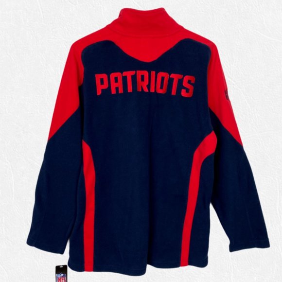 NFL Patriots 1/4 Zip Fleece Pullover | Youth XL - Picture 6 of 8